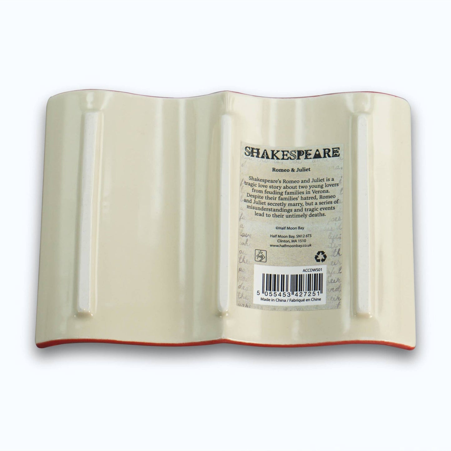 Shakespeare trinket dish - 15 cm book