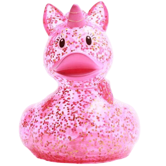 Canard Licorne Rose Pailleté