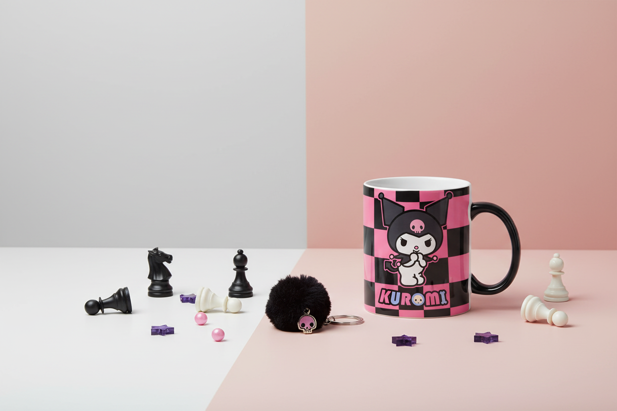 Mug Sanrio – Kuromi Damier