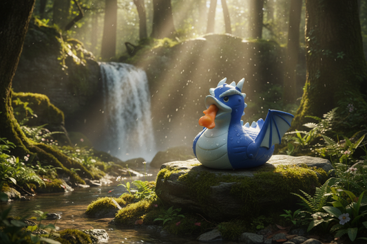 Canard Dragon Bleu Wild Republic - jouet de bain