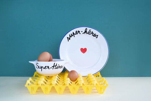 Assiette La Famille S’éclate - Super-Héros