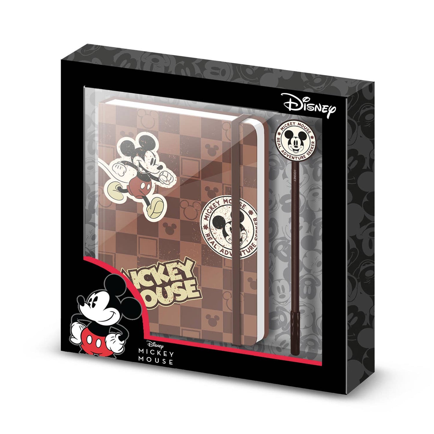 Disney Mickey Journey-Coffret Cadeau avec Journal et Stylo