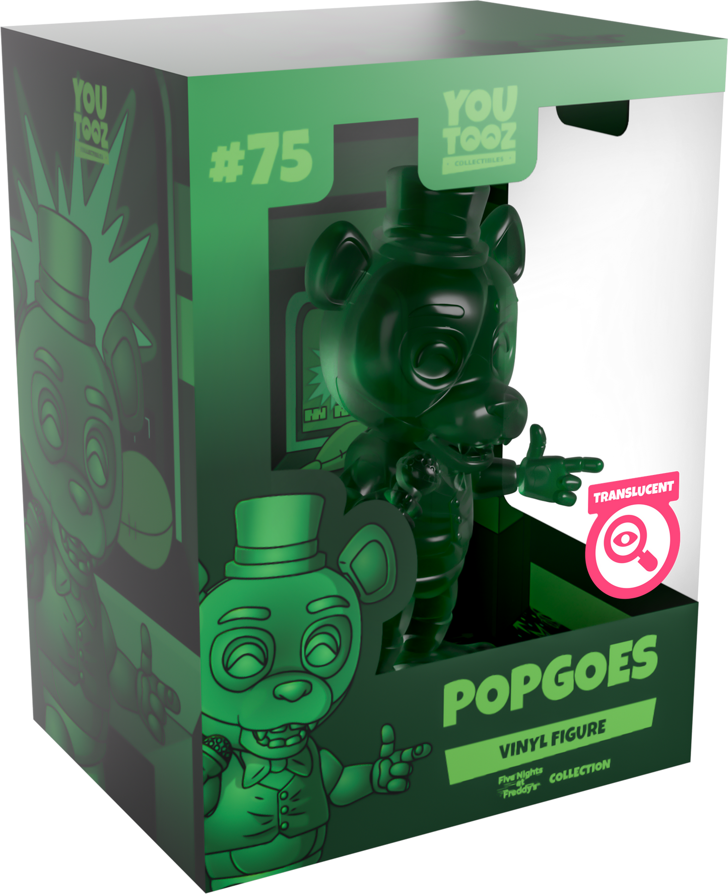Transluzentes grünes Popgoes