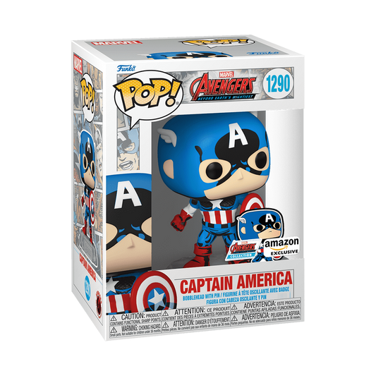 Pop! Captain America avec Pin's - PRECOMMANDE*