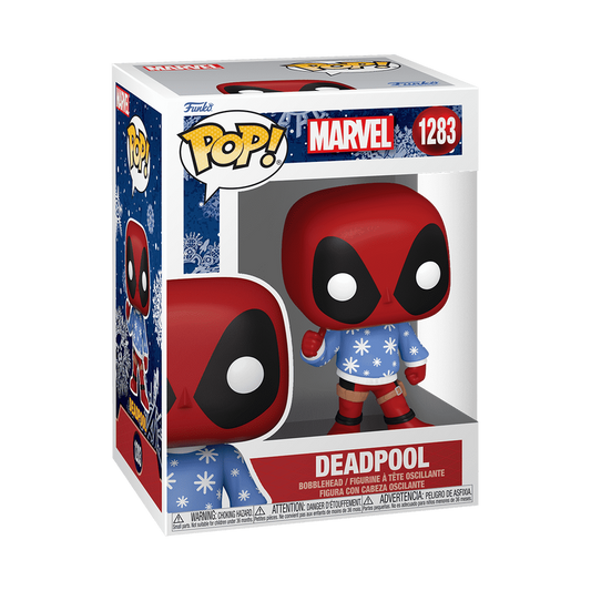 pop holiday deadpool in ugly sweater 1283