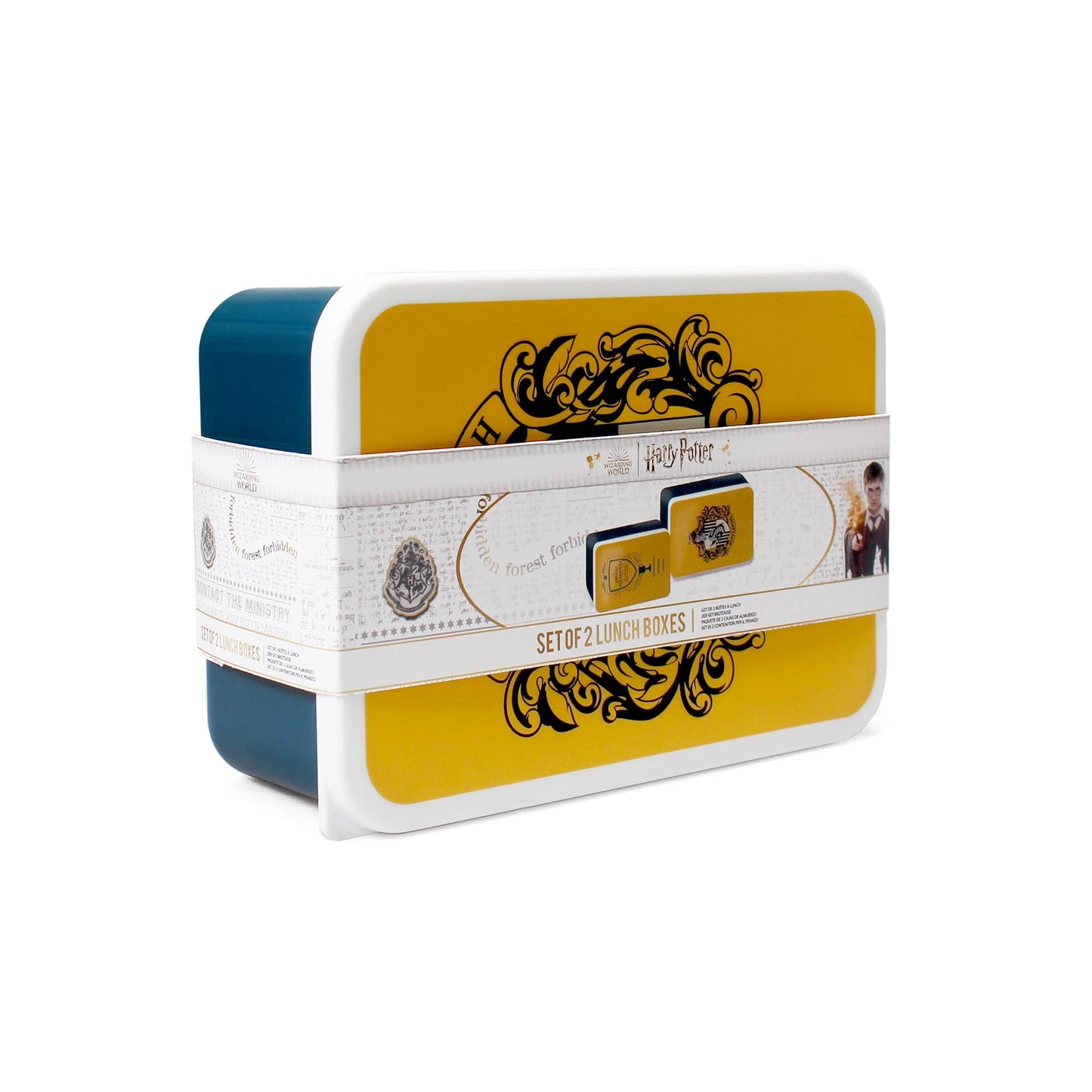 Lot de 2 boîtes repas Harry Potter - Poufsouffle