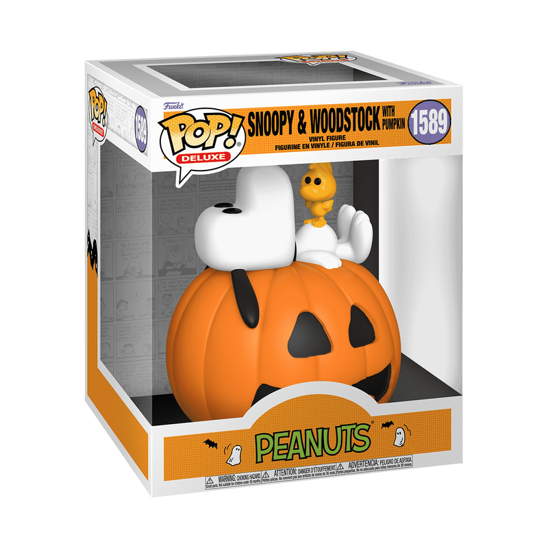 Funko Pop! Deluxe Snoopy & Woodstock avec Citrouille – Peanuts