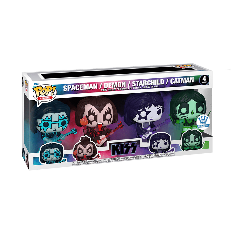 Funko Pop! KISS (Color Spotlight) 4-Pack