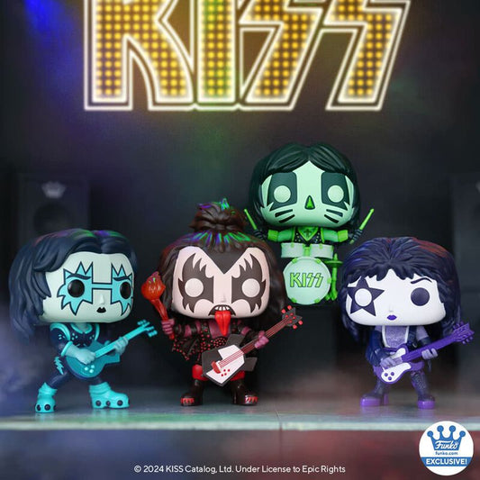 Funko Pop! KISS (Color Spotlight) 4-Pack