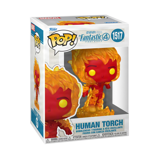 Funko Pop! Human Torch Fantastic Four First Steps #1517 - boîte