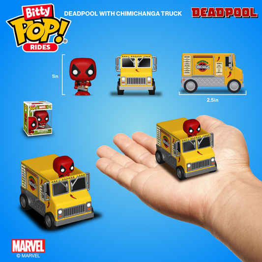 Bitty Pop! Rijd in de Chimichanga-truck van Deadpool