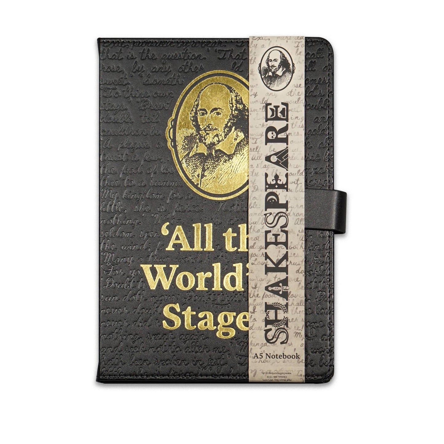 Carnet A5 souple Shakespeare - Le monde est une scène
