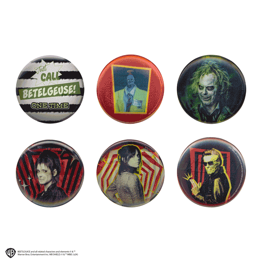 Set de 6 Badges Lenticulaires Beetlejuice - vue produit 2