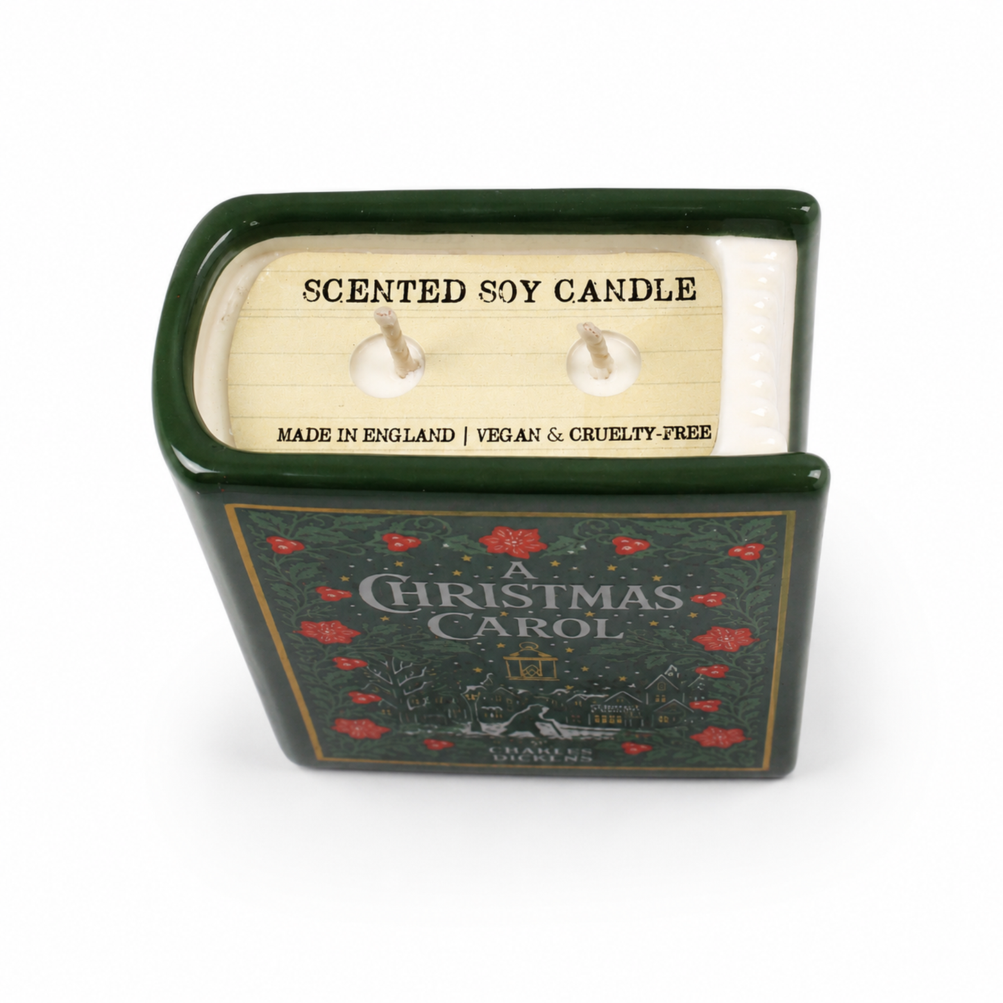 Bougie livre Un chant de Noël