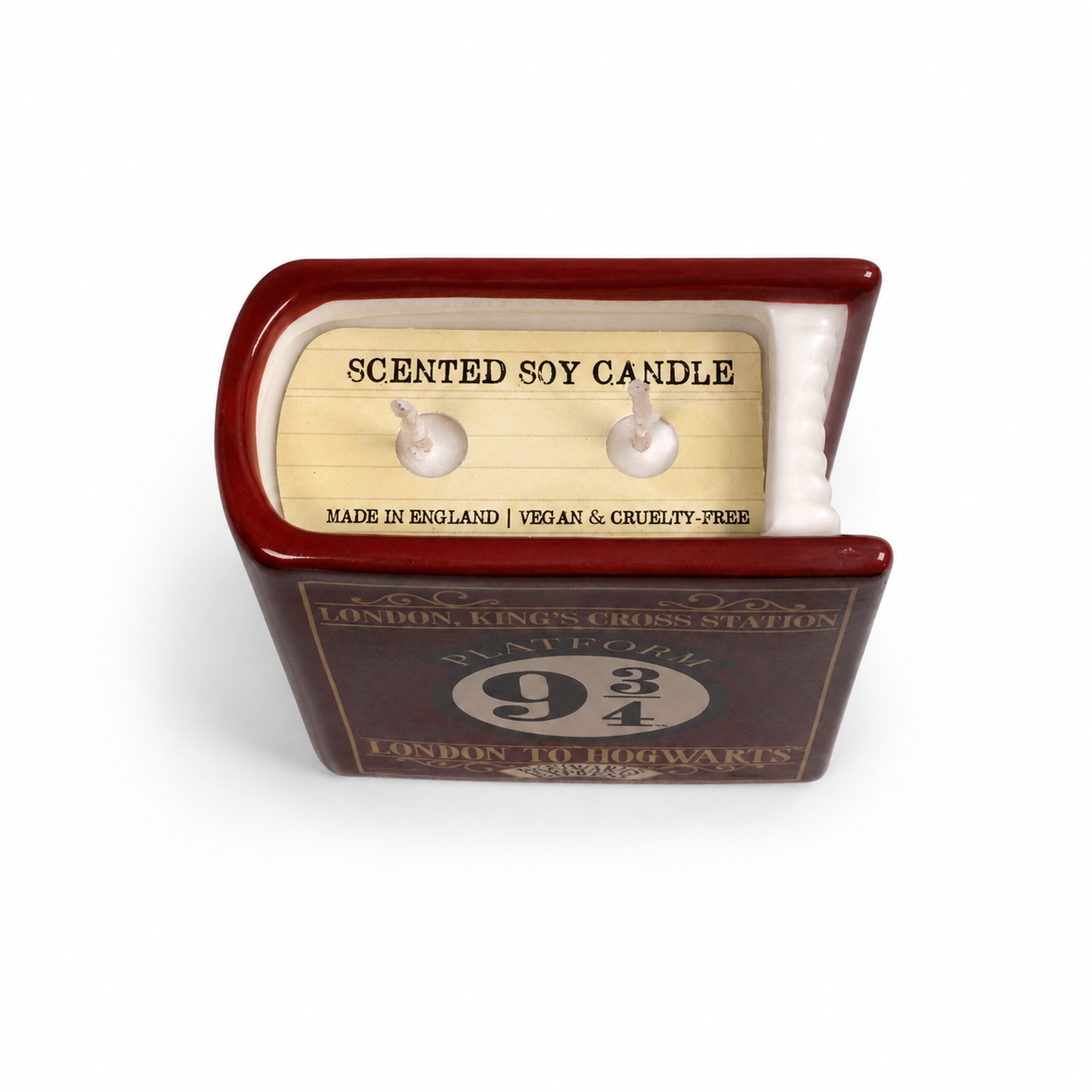 Bougie livre Harry Potter - Voie 9¾