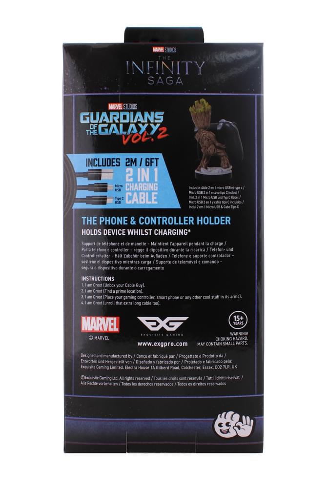 Support pour téléphone et manette Groot Cable Guy Les Gardiens de la Galaxie - Groot – vue produit 5