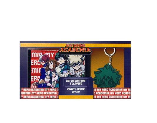 My Hero Academia Münzgeldbörse und Schlüsselanhänger-Set