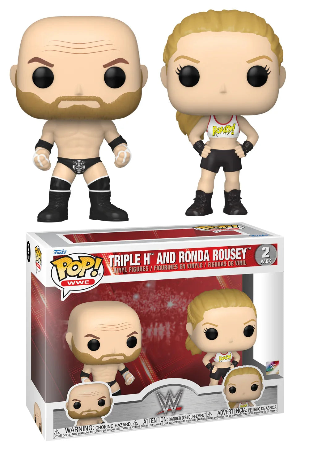 Funko Pop! Triple H et Ronda Rousey 2-Pack