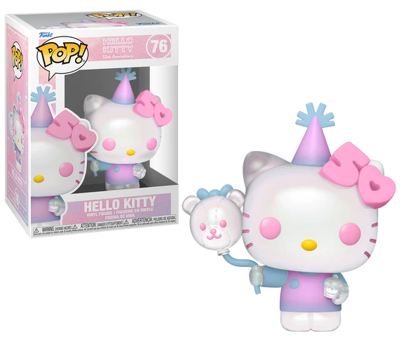 pop hello kitty with balloon 50th anniversary 76