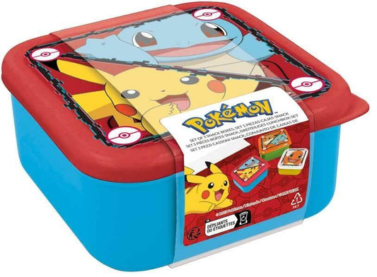 Boîtes à Snack Pokémon - 3 pcs