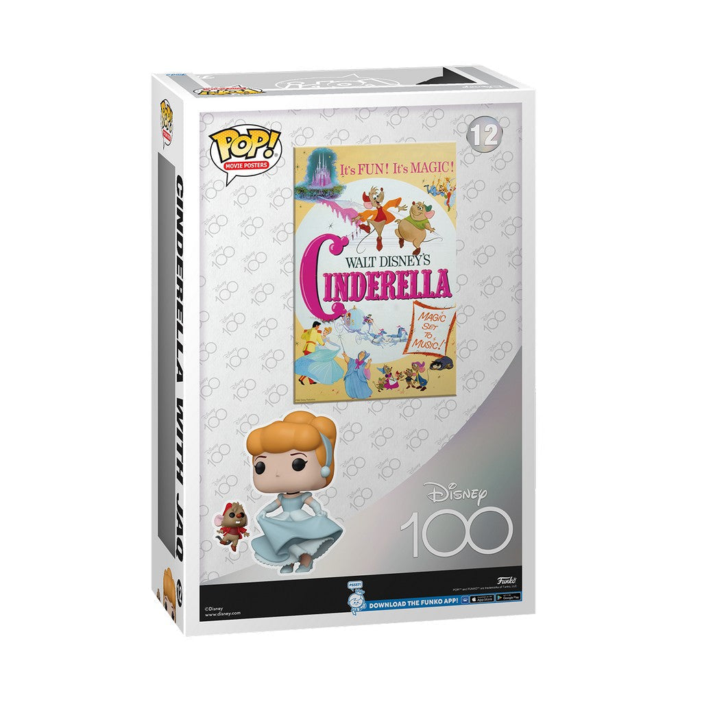 Funko Pop! Movie Poster Cendrillon avec Jaq – Disney