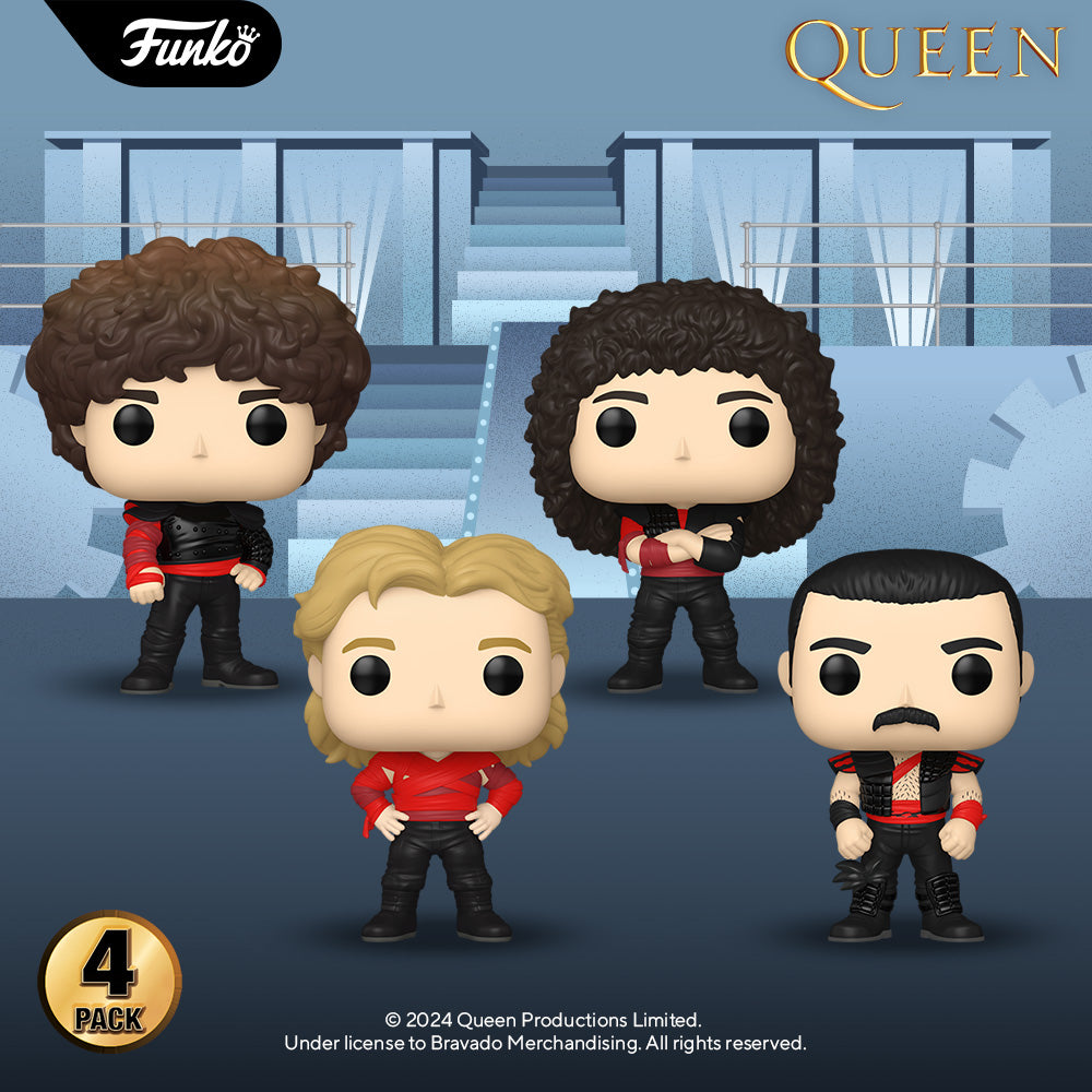 Funko Pop! Queen (Radio Ga Ga) 4-Pack