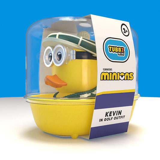 Canard TUBBZ Les Minions – Kevin en tenue de golf (édition Mini) – boîte de présentation