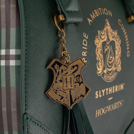 Luxuriöse karierte Harry-Potter-Handtasche – Slytherin