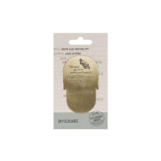Jane Austen metal bookmark