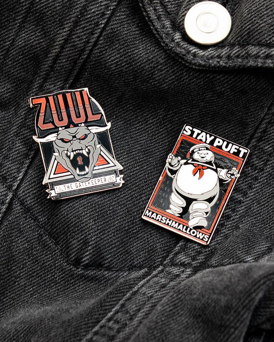 Pin's SOS Fantômes Zuul & Bibendum Chamallow – Pin Kings Numskull