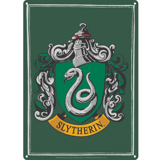 Plaque décorative en métal Harry Potter - A5 Serpentard