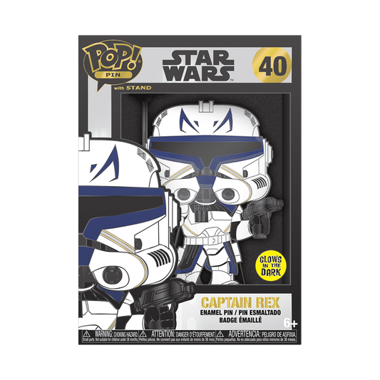 Funko Pop! Pin Captain Rex (Glow) – The Clone Wars