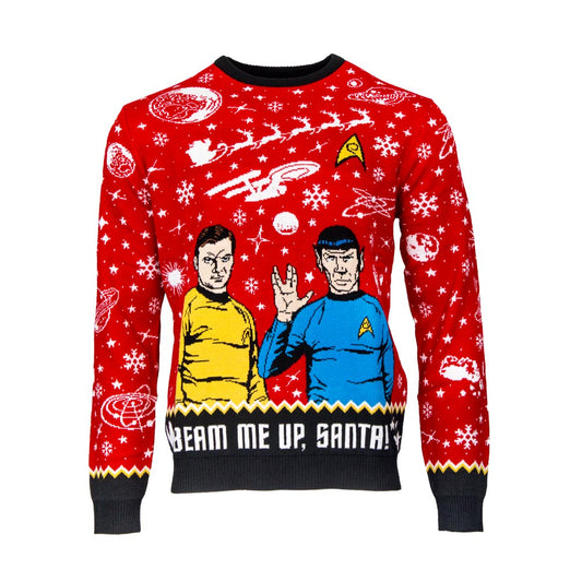Pull de Noël Star Trek - Beam me up, Santa!