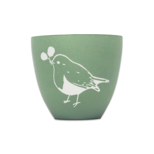 RSPB-Kerzenhalter aus Keramik – Rotkehlchen 8 cm