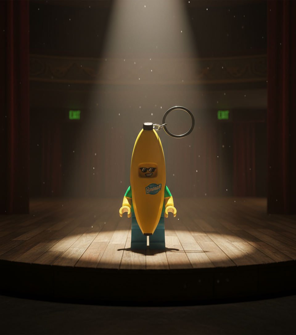 Porte-clés Lumineux LEGO - BANANE