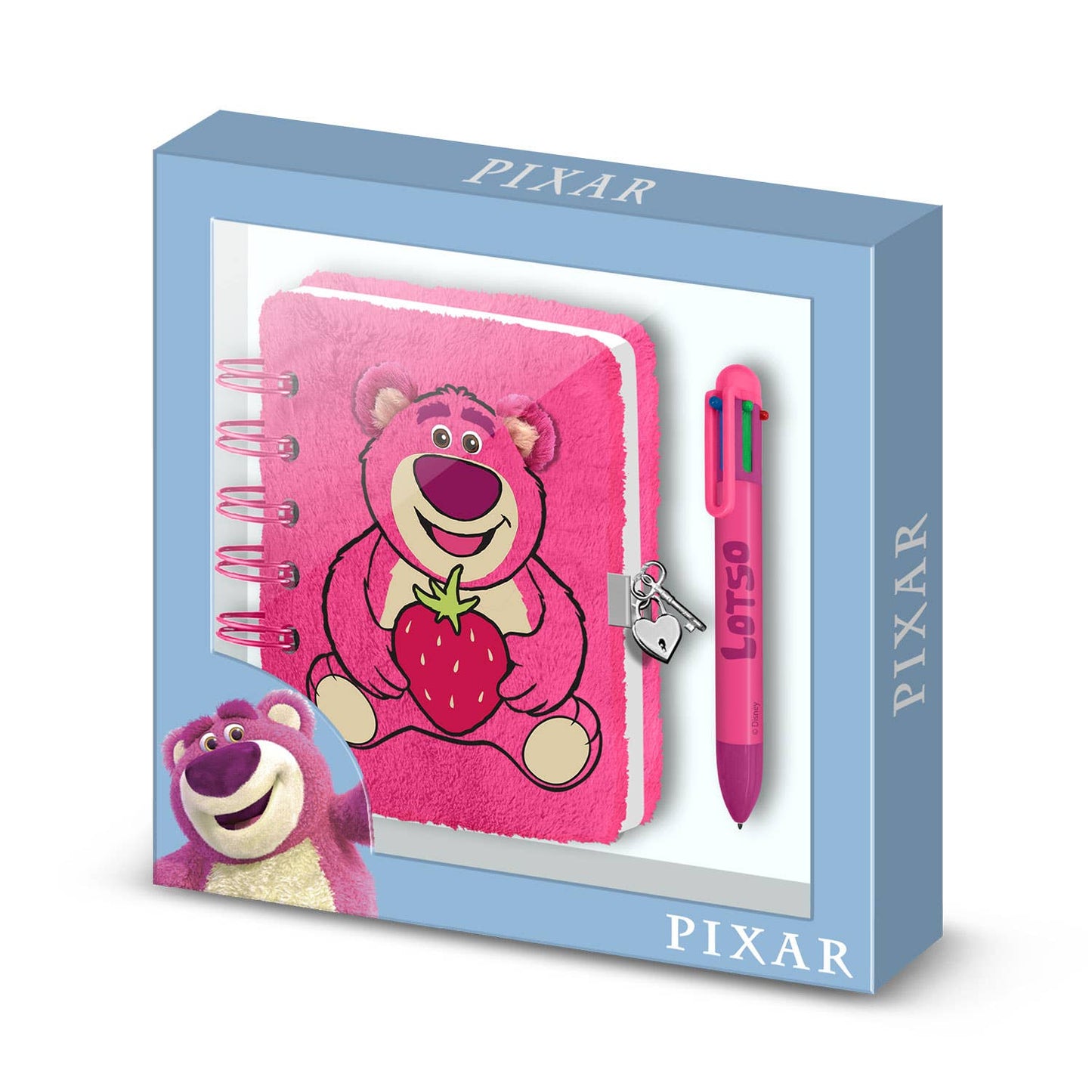 Lotso Strawberry-Pack de Journal Plush + Stylo 6 Couleurs