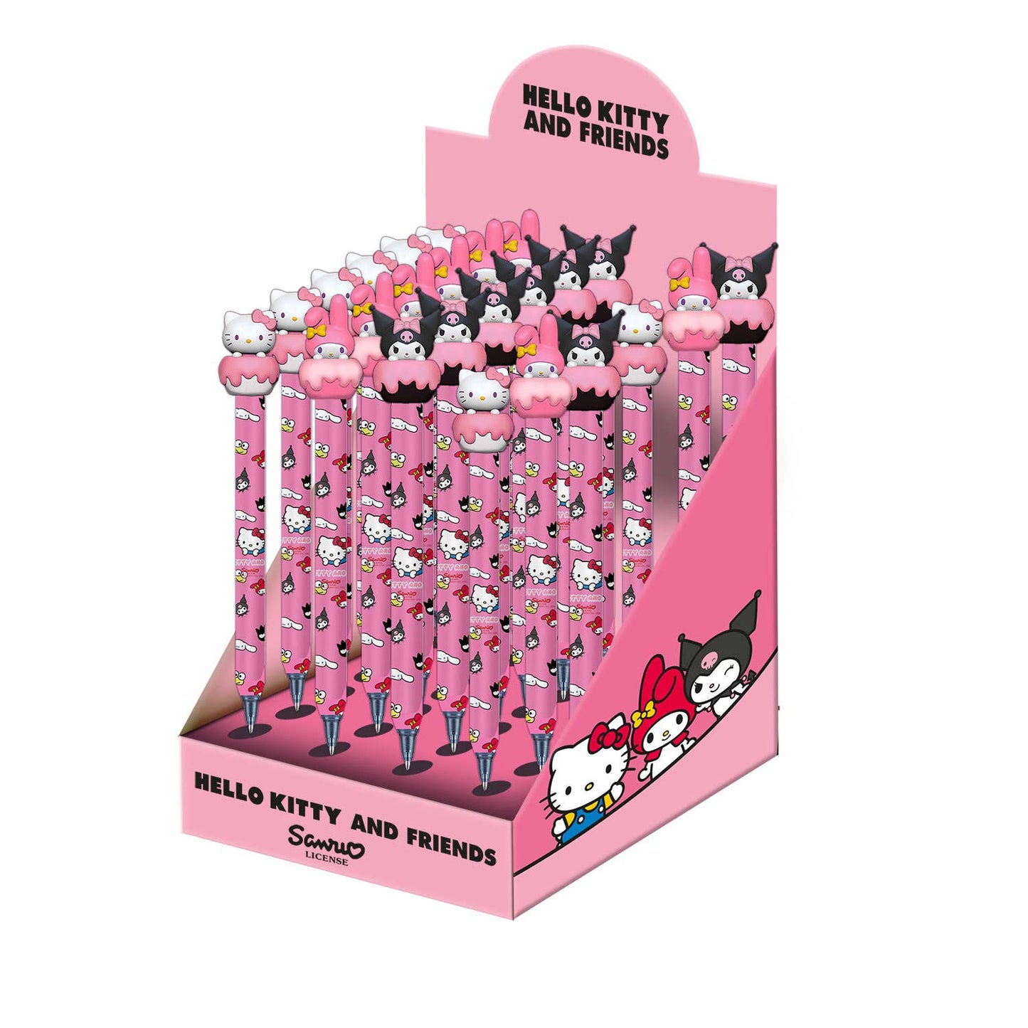 Présentoir 24 Unités Stylo Gel Effaçable Hello Kitty « Mix »