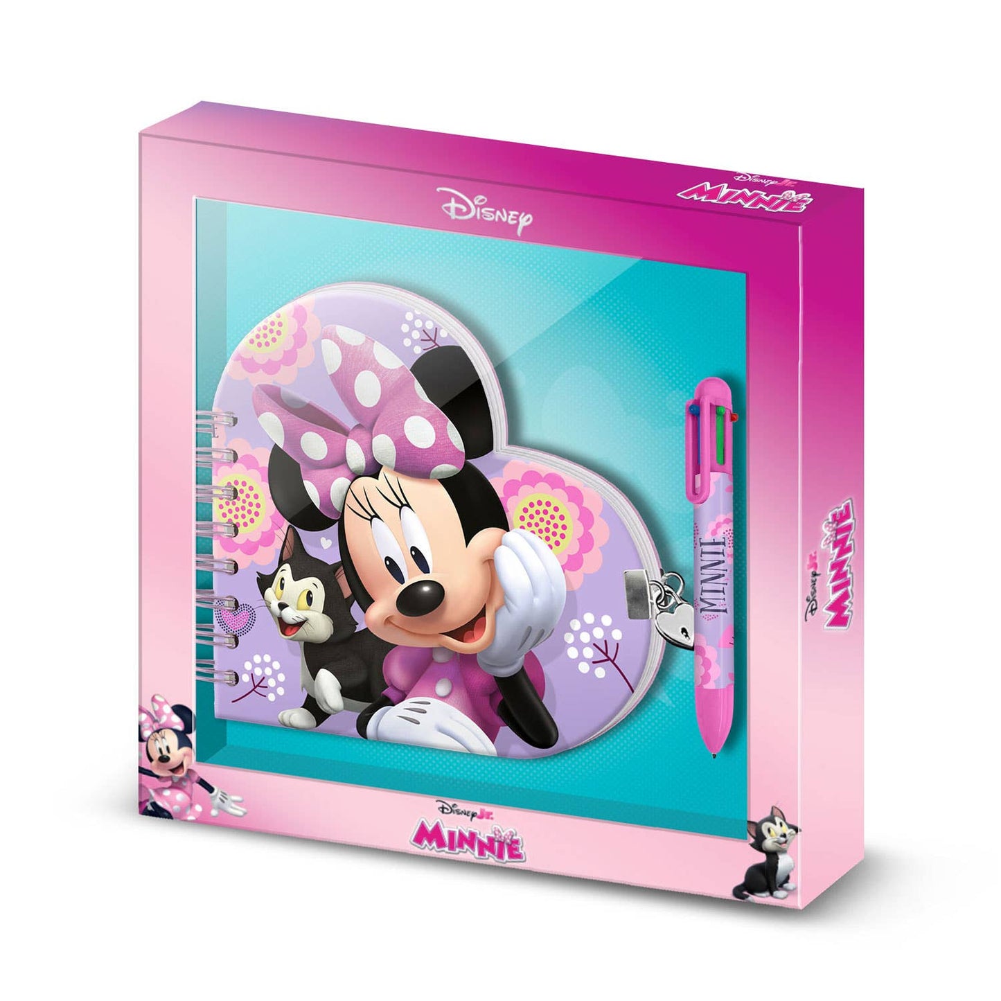 Coffret Journal + Stylo 6 Couleurs Disney Minnie Mouse « Cat »