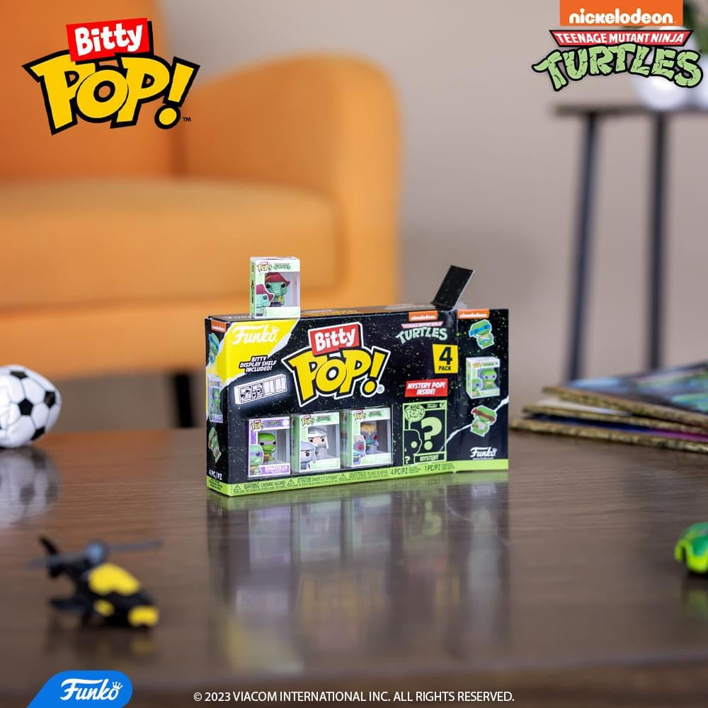 bitty pop teenage mutant ninja turtles 4 pack series 3