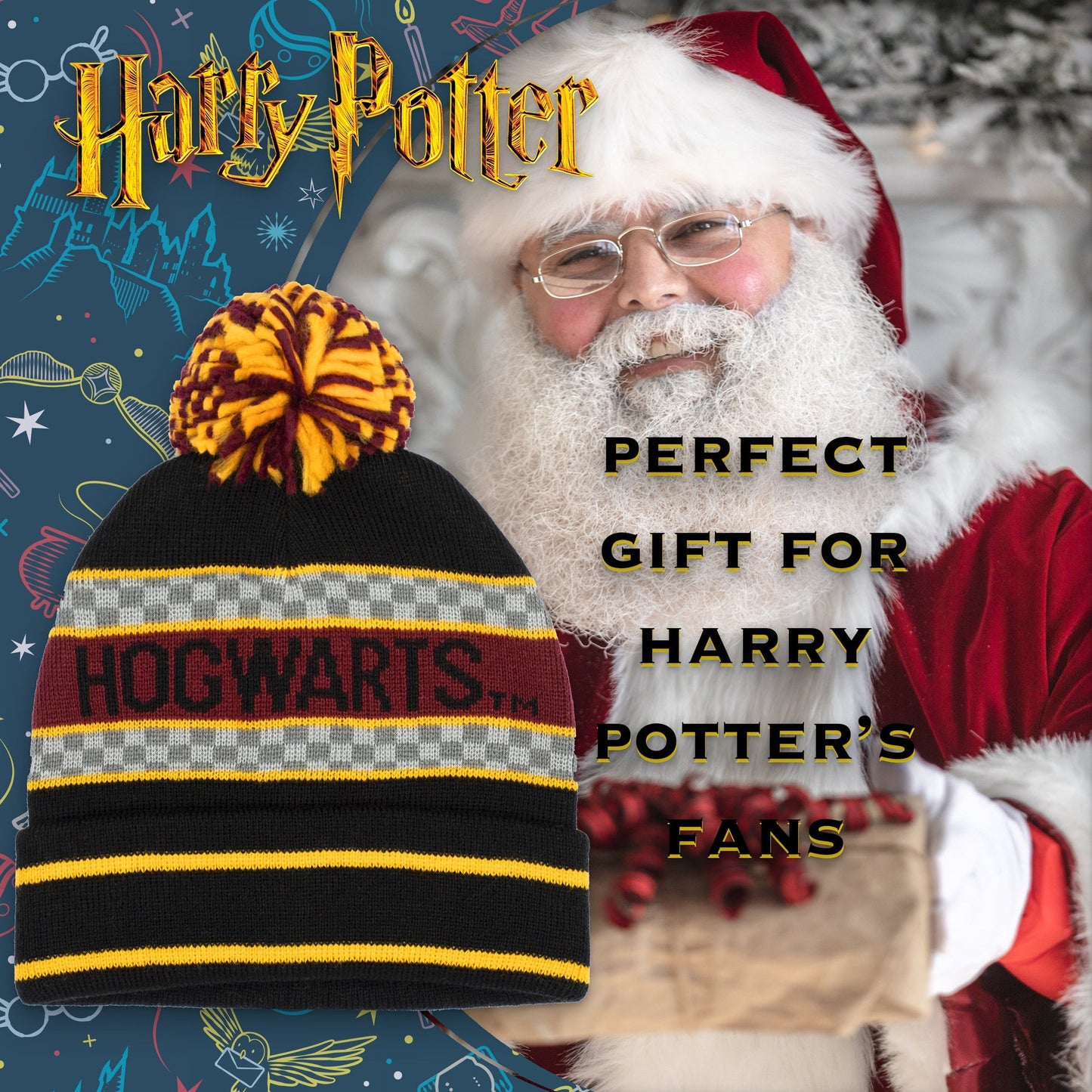 Bonnet – Harry Potter Winter Hat – noir