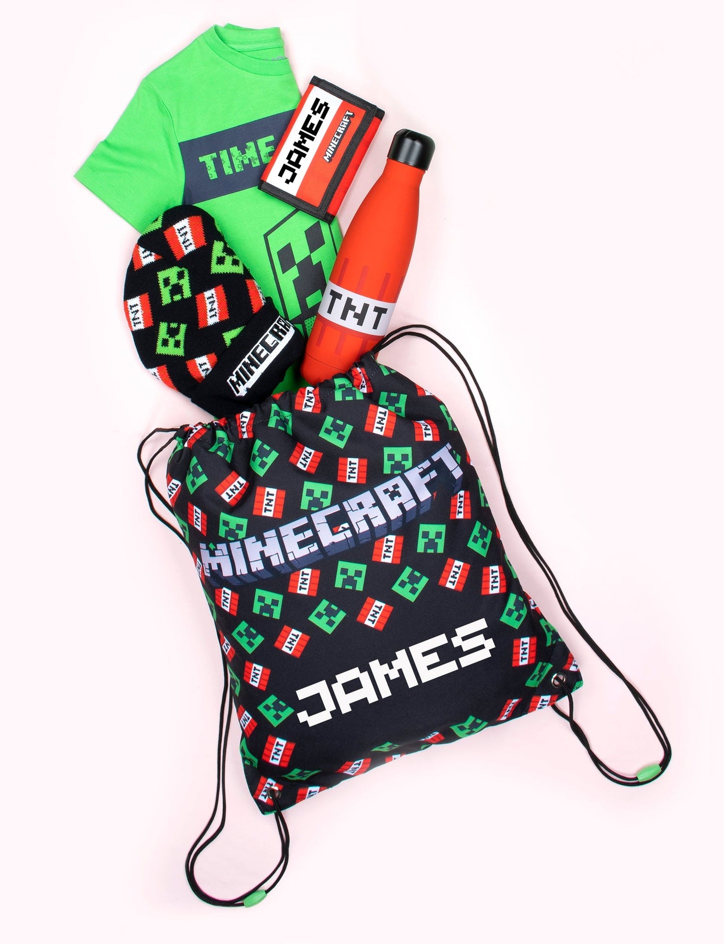 Gourde en acier inoxydable – Minecraft 550 ml – rouge