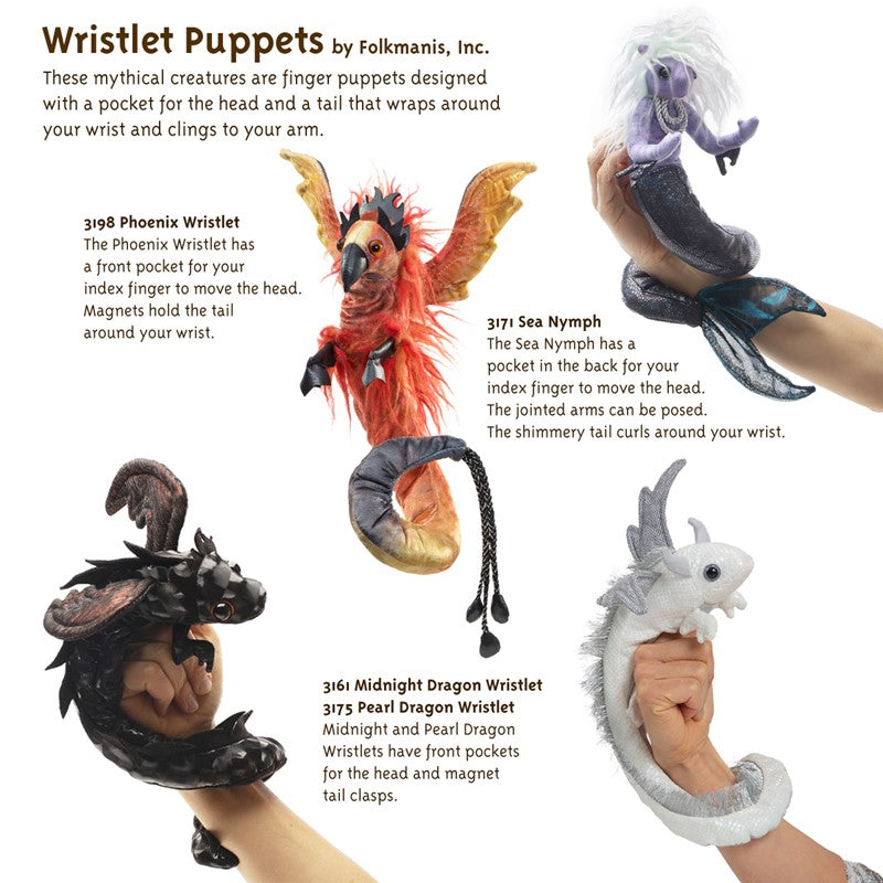 Marionnette-bracelet à Doigt Dragon Blanc