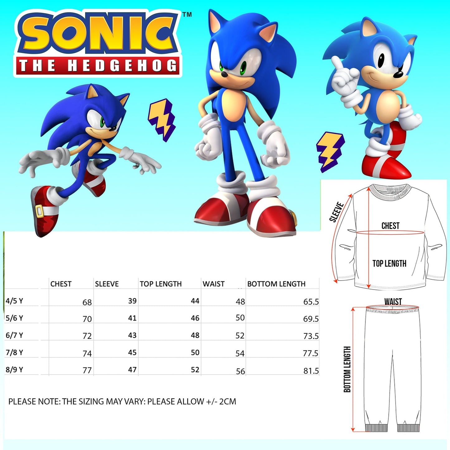 Pyjama – Sonic THE HEDGEHOG For