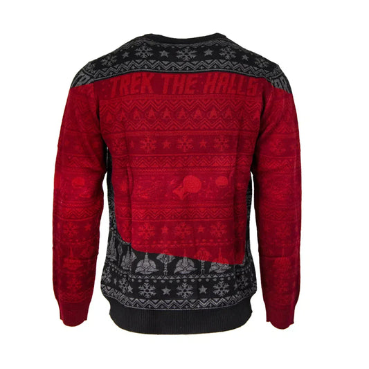 Pull de Noël Star Trek Rouge