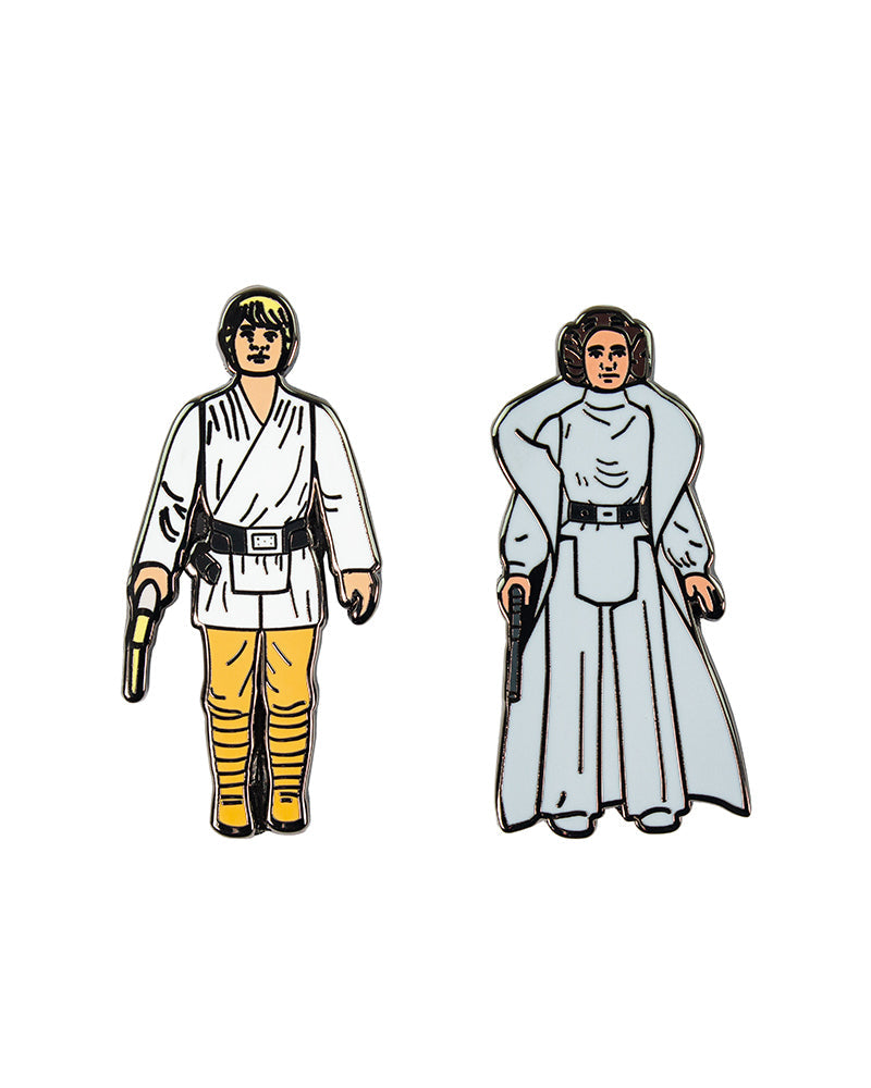 Pin's Star Wars Luke Skywalker & Princesse Leia – Pin Kings Numskull