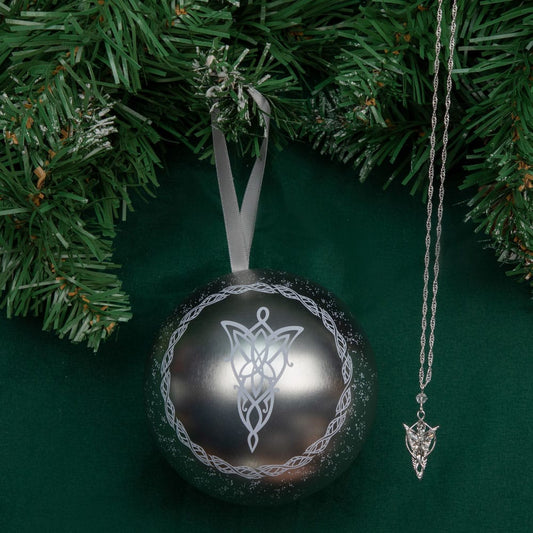Lord of the Rings kerstbal met Evenstar ketting