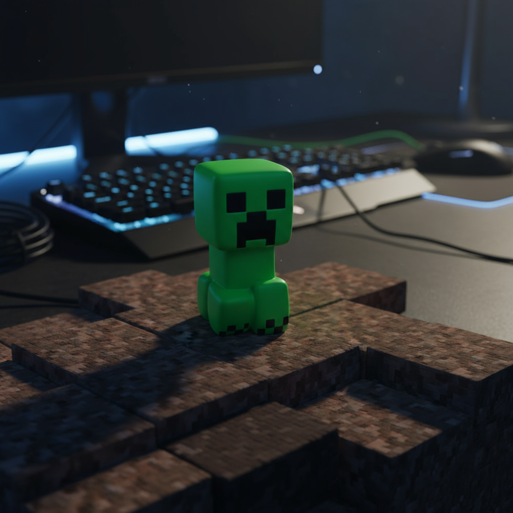 Anti Stress Mega Squishme Minecraft Figurine - Creeper
