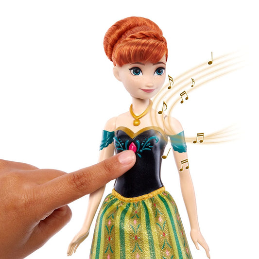 Poupée sonore Anna La Reine des Neiges – version allemande – Mattel