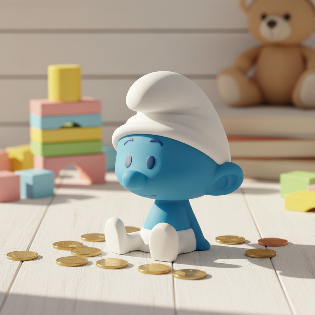 Chibi Schlumpf Sparschwein