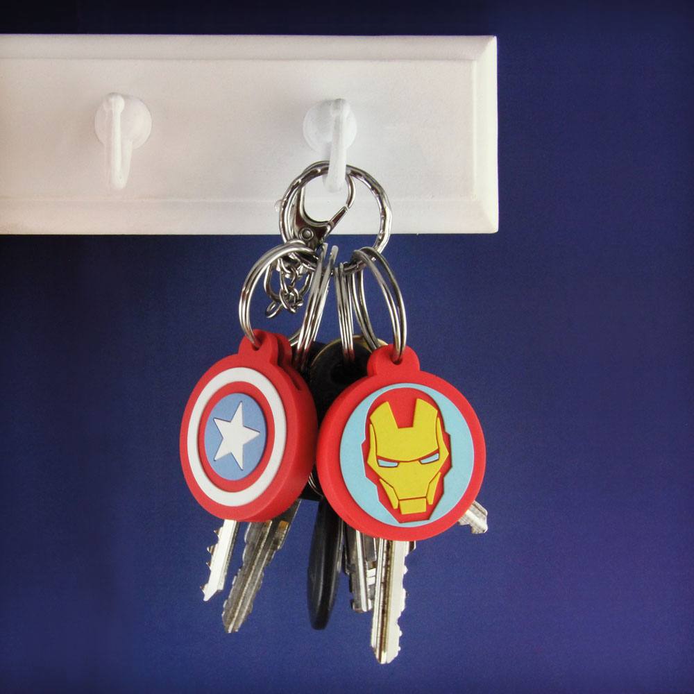 Cache clés Iron Man et Captain America – visuel produit